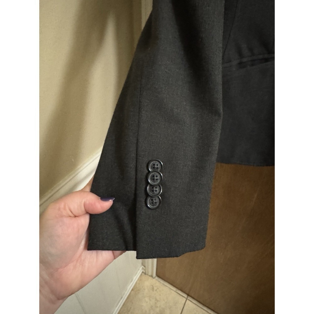 Brooks Brothers Women's Milano Fit Blazer Jacket Size 10 Charcoal Gray Button - Picture 5 of 13